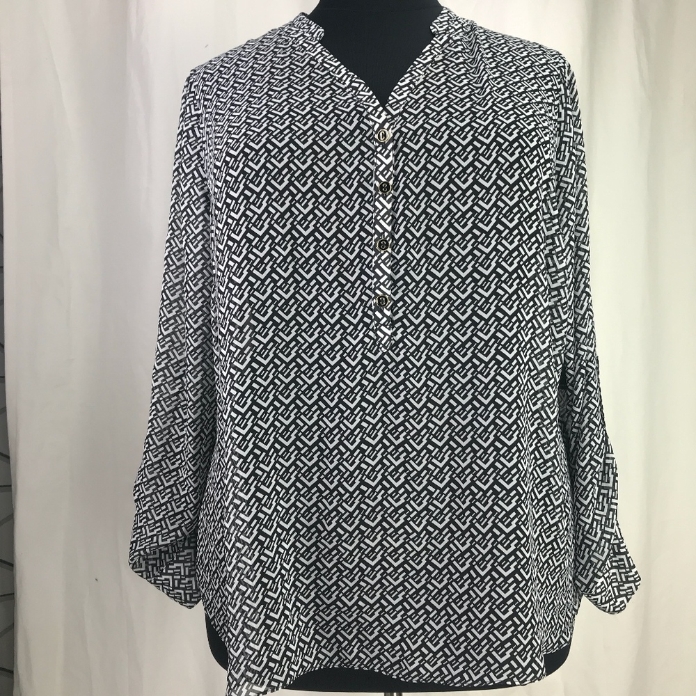 a.n.a A New Approach Top Plus Size 2X Sheer NWT
